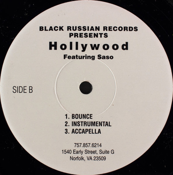 DJ Kool Featuring Magoo (3) And Sin (4) / Hollywood (19) Featuring Saso (3) : Back Up Out My Way / Bounce (12")