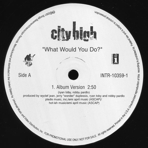 City High - What Would You Do? (12", Single, Promo)