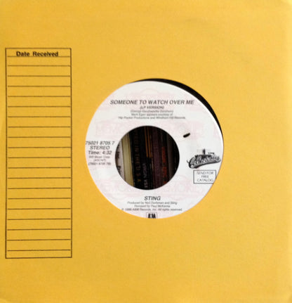 Sting : We'll Be Together / Someone To Watch Over Me (7", Single)