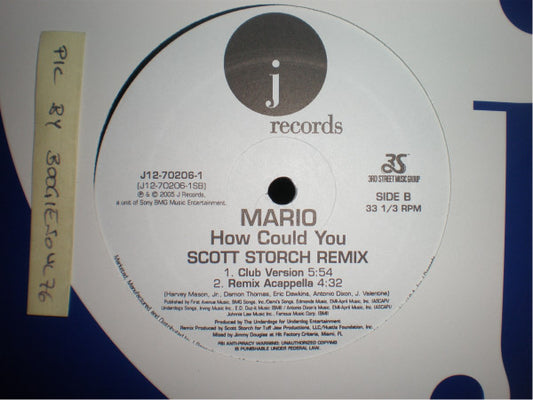 Mario - How Could You (Scott Storch Remix) (12", Single, Promo)