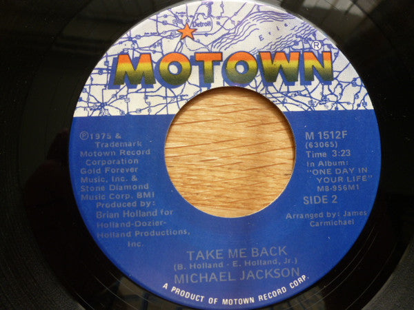 Michael Jackson : One Day In Your Life / Take Me Back (7", Single, Lab)