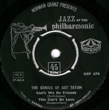 Art Tatum - The Genius Of Art Tatum (7", EP)