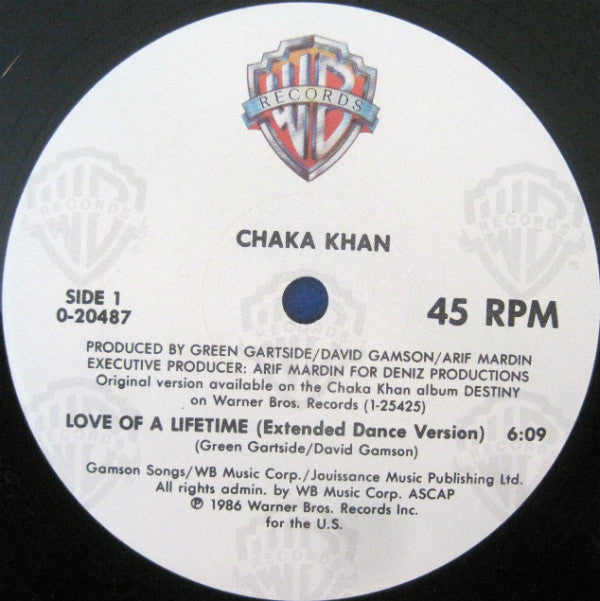 Chaka Khan - Love Of A Lifetime (12", Maxi, Spe)