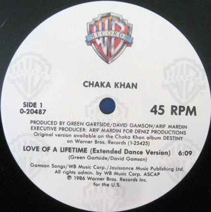 Chaka Khan - Love Of A Lifetime (12", Maxi, Spe)