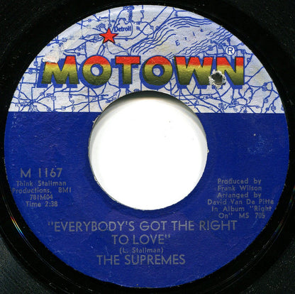 The Supremes - Everybody's Got The Right To Love / But I Love You More (7")