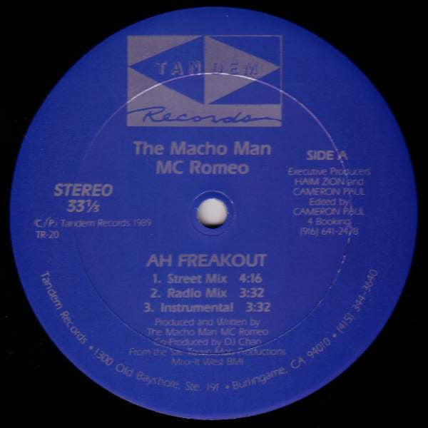 The Macho Man MC Romeo - AH Freakout (12")