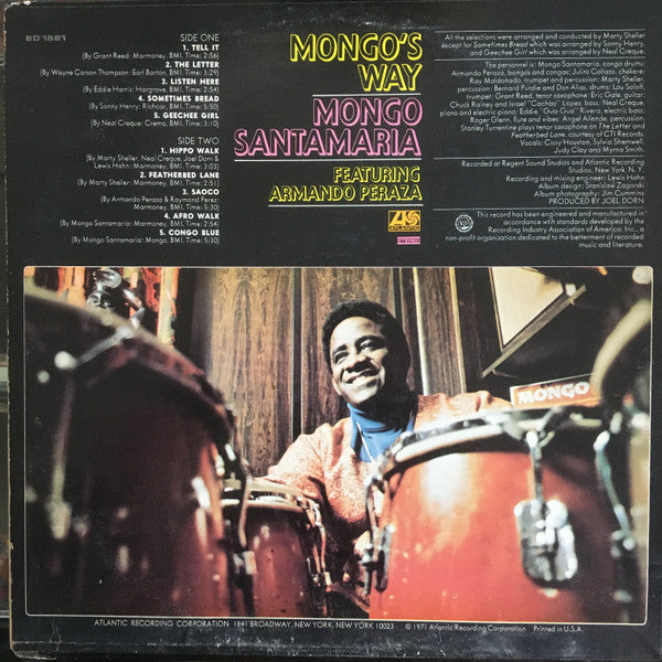 Mongo Santamaria : Mongo's Way (LP, Album, RI )