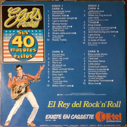 Elvis Presley : Sus 40 Mayores Éxitos (2xLP, Comp)