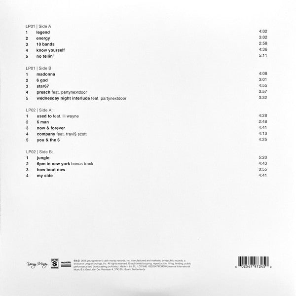 Drake - If You're Reading This It's Too Late (2xLP, Mixtape)