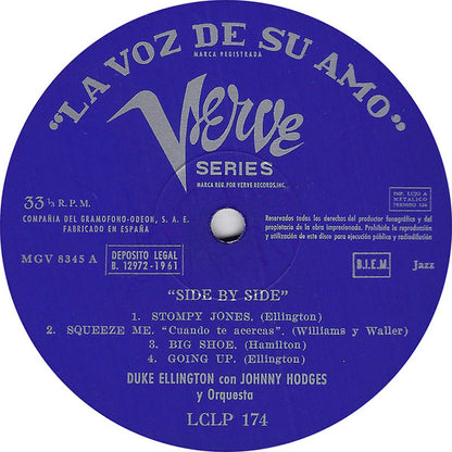 Duke Ellington And Johnny Hodges : Side By Side (LP, Album, Mono, RE)