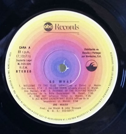 Joe Walsh - So What (LP, Album, RE)