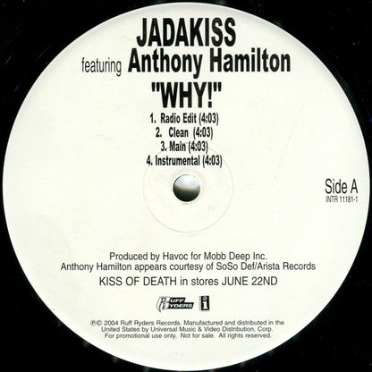 Jadakiss : Why! (12", Promo)
