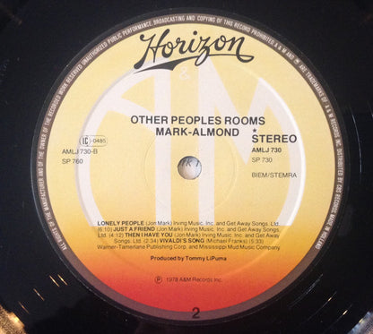 Mark-Almond : Other Peoples Rooms (LP, Album)