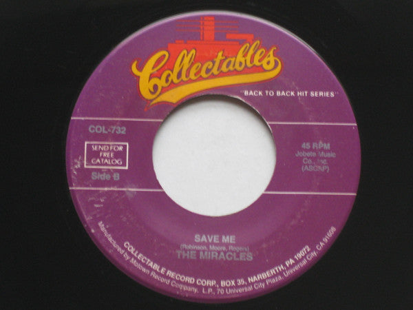 The Miracles : Here I Go Again / Save Me (7")