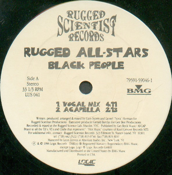 Rugged All-Stars : Black People (12")