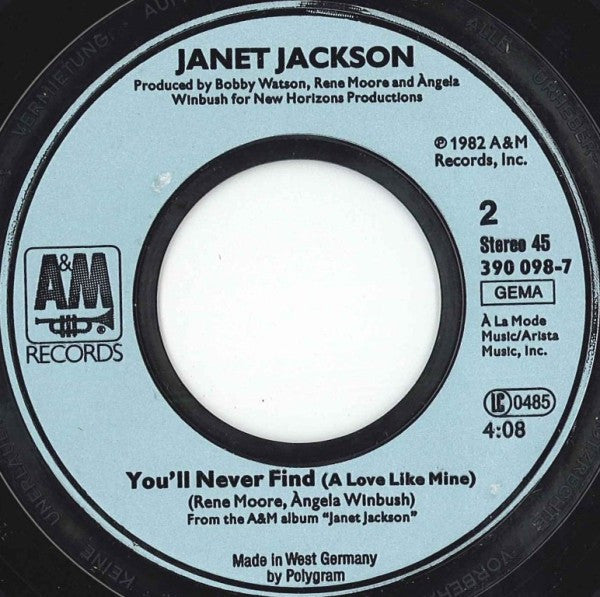 Janet Jackson : Nasty (7", Single)