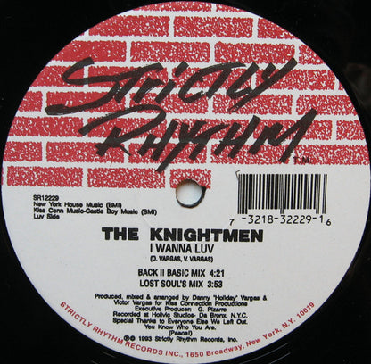 The Knightmen : Misty Waters / I Wanna Luv (12")