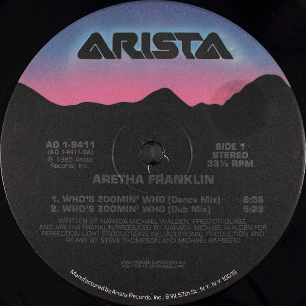 Aretha Franklin : Who's Zoomin' Who (12")