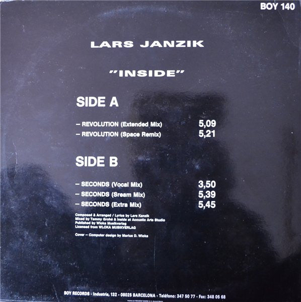 Lars Janzik - Inside (12")