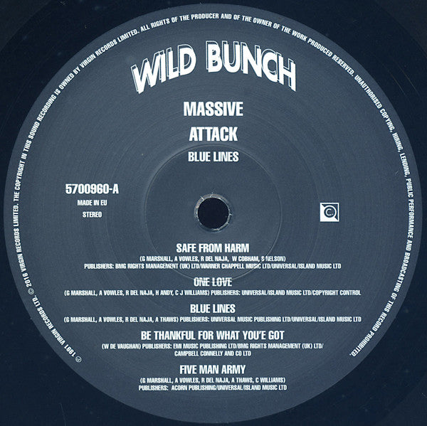 Massive Attack - Blue Lines (LP, Album, RE, 180)