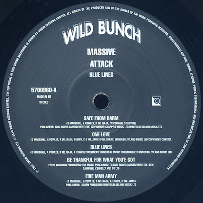 Massive Attack - Blue Lines (LP, Album, RE, 180)