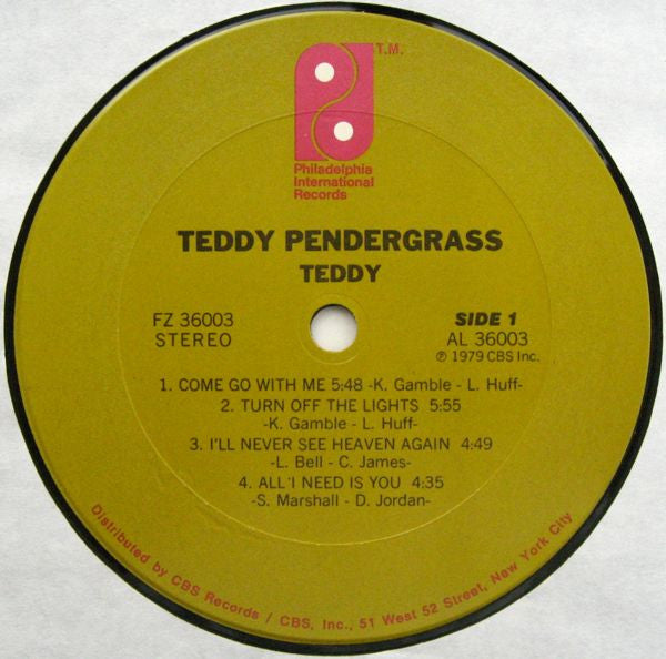 Teddy Pendergrass - Teddy (LP, Album, Pit)