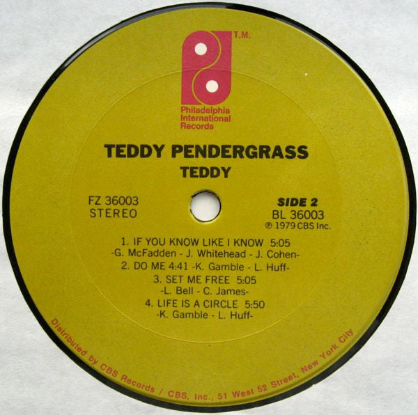 Teddy Pendergrass - Teddy (LP, Album, Pit)