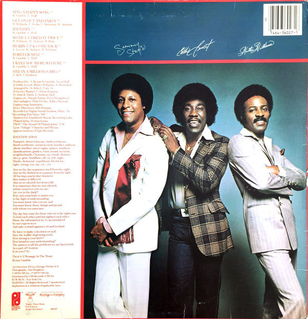 The O'Jays - Identify Yourself (LP, Album, San)