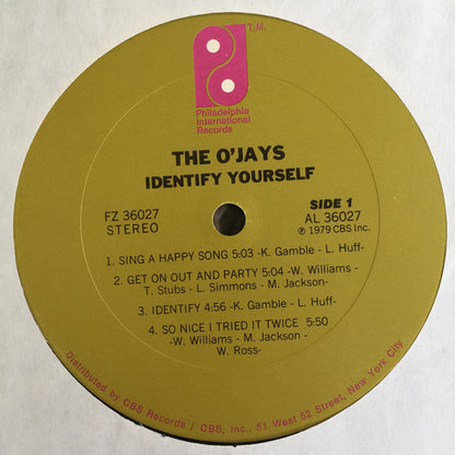 The O'Jays - Identify Yourself (LP, Album, San)