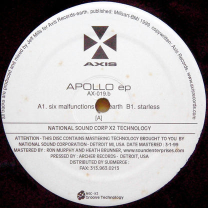 Jeff Mills - Apollo EP (12", EP)
