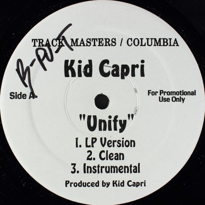 Kid Capri : Unify / We're Unified (12", Promo)