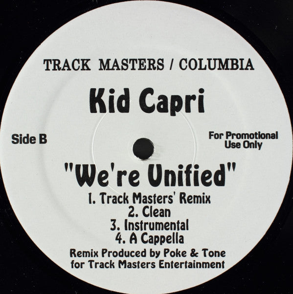 Kid Capri : Unify / We're Unified (12", Promo)