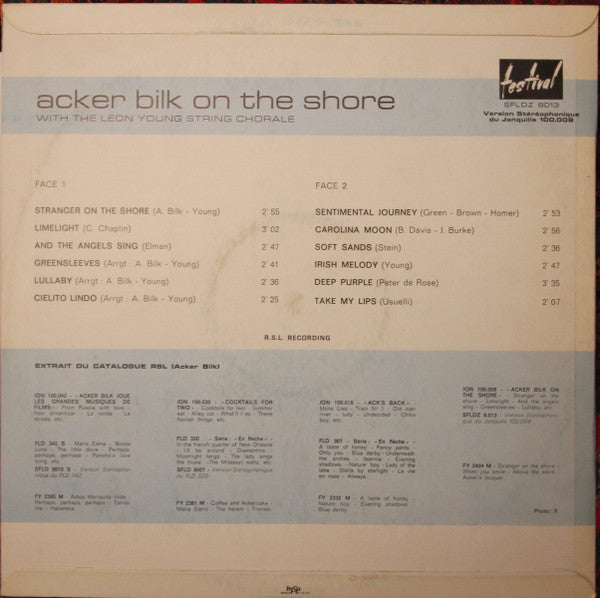 Acker Bilk With The Leon Young String Chorale : Acker Bilk On The Shore (LP, Album)