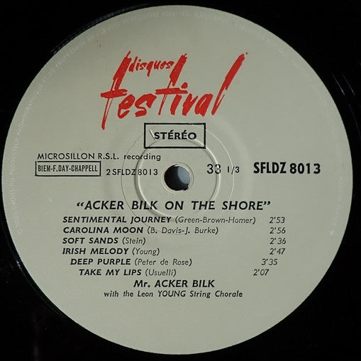 Acker Bilk With The Leon Young String Chorale : Acker Bilk On The Shore (LP, Album)
