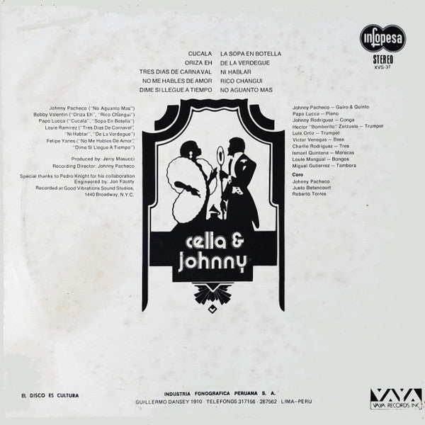 Celia* & Johnny Pacheco - Tremendo Caché (LP, Album)