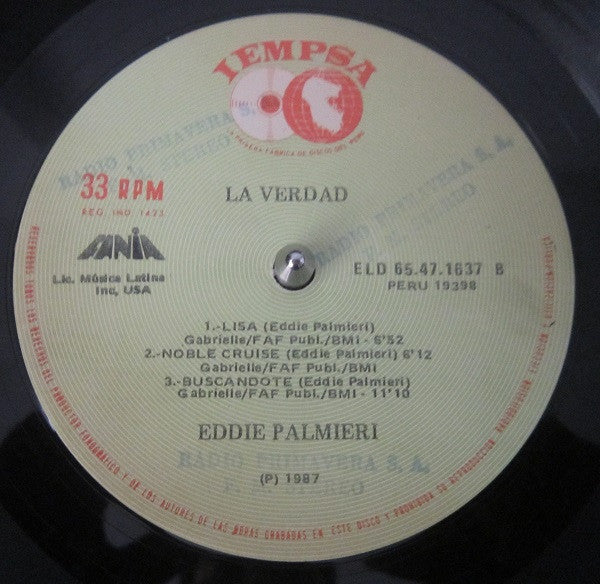 Eddie Palmieri - La Verdad - The Truth (LP, Album)