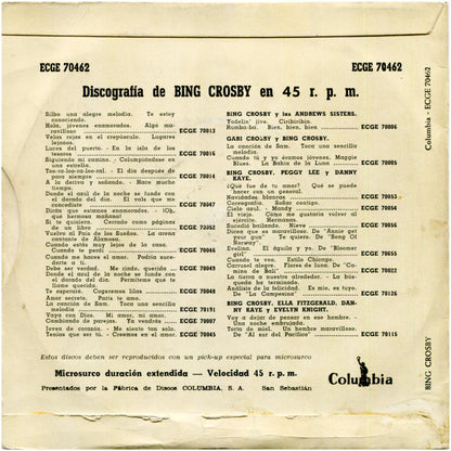 Bing Crosby Con The Ken Darby Singers Y Victor Young And His Orchestra  /  The Andrews Sisters Con Desi Arnaz, Sonny Burke And His Orchestra : Anniversary Song (7", EP, Mono)