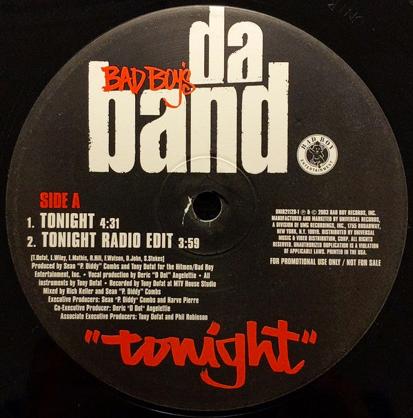 Da Band - Tonight / Go Steady (12", Promo)