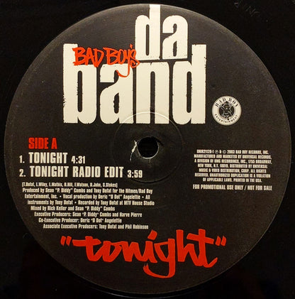 Da Band - Tonight / Go Steady (12", Promo)