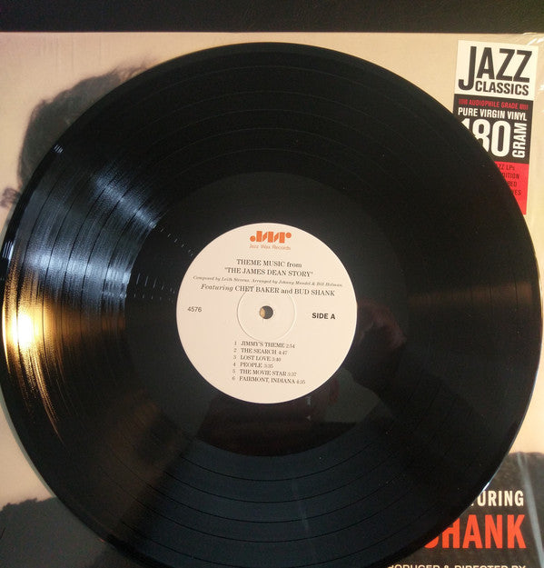 Chet Baker & Bud Shank : Theme Music From "The James Dean Story" (LP, Ltd, RE, RM)