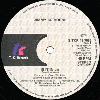 Jimmy "Bo" Horne : Is It In / Spank (12")