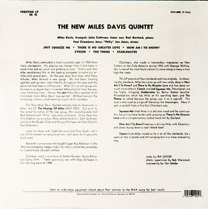 The New Miles Davis Quintet* - Miles (LP, Album, RE)