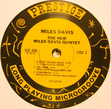 The New Miles Davis Quintet* - Miles (LP, Album, RE)