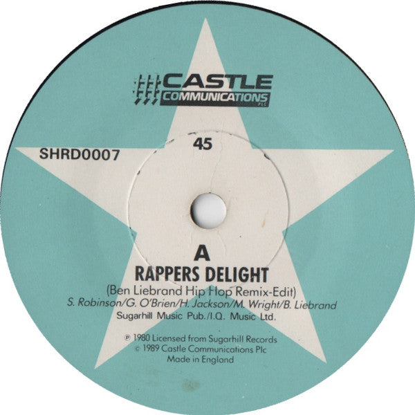 Sugarhill Gang : Rappers Delight (Hip Hop Remix 1989) (7", Single)