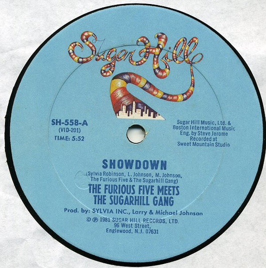 The Furious Five Meets The Sugarhill Gang* - Showdown (12")