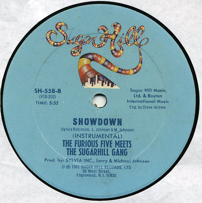 The Furious Five Meets The Sugarhill Gang* - Showdown (12")