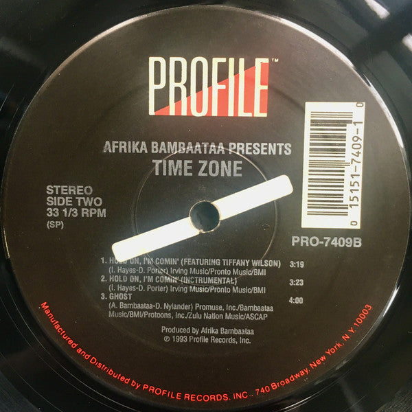 Afrika Bambaataa Presents Time Zone : What's The Name Of This Nation?...Zulu! (12")