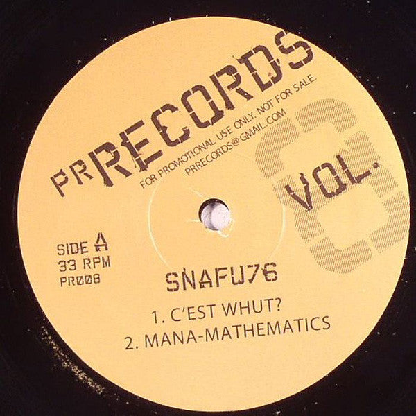 Snafu76 : Vol. 8 (12", Promo, Unofficial)