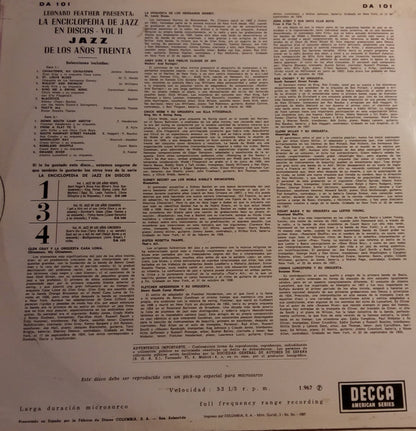 Various - Encyclopedia Of Jazz On Records Vol. 2 - Jazz De Los Años 30 (LP, Comp)