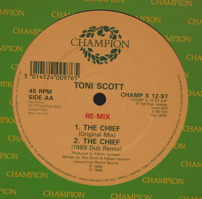 Tony Scott : That's How I'm Living / The Chief (Remixes) (12")